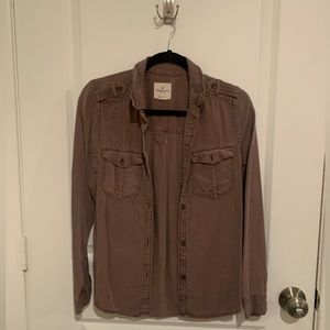 American Eagle boyfriend fit button down.